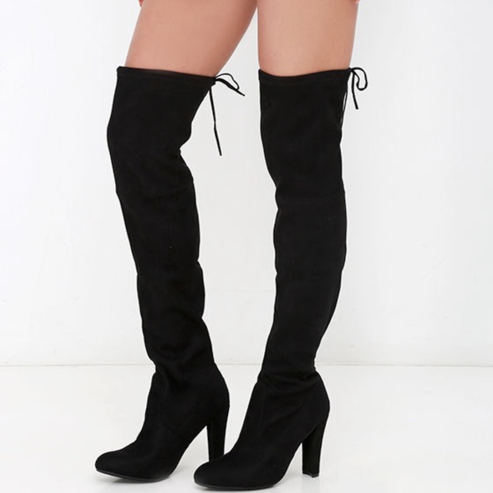STEVE MADDEN 'GORGEOUS BLACK' BOOTS